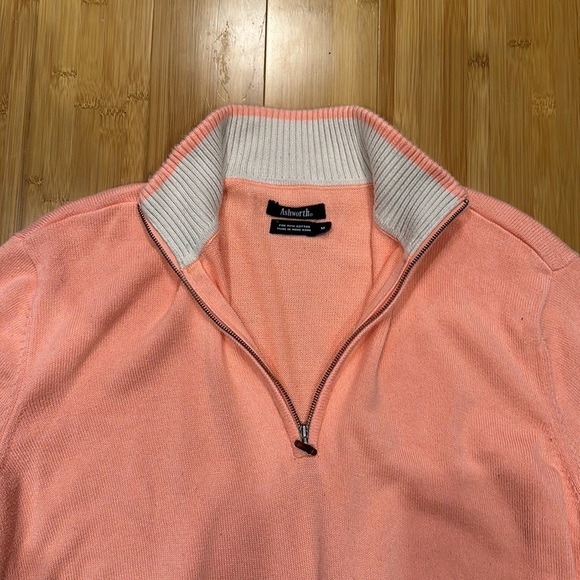 Ashworth quarter zip sweater size medium men’s - Picture 5 of 7